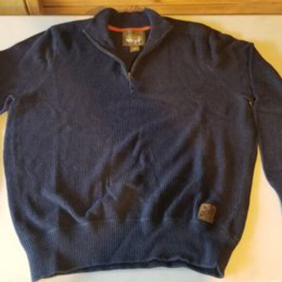 Two Eddie Bauer Men's Sweaters, 1x wool new with tags (sold together) - Picture 7 of 9
